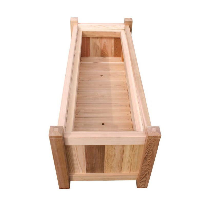 48 Inch Western Red Cedar Planter Box