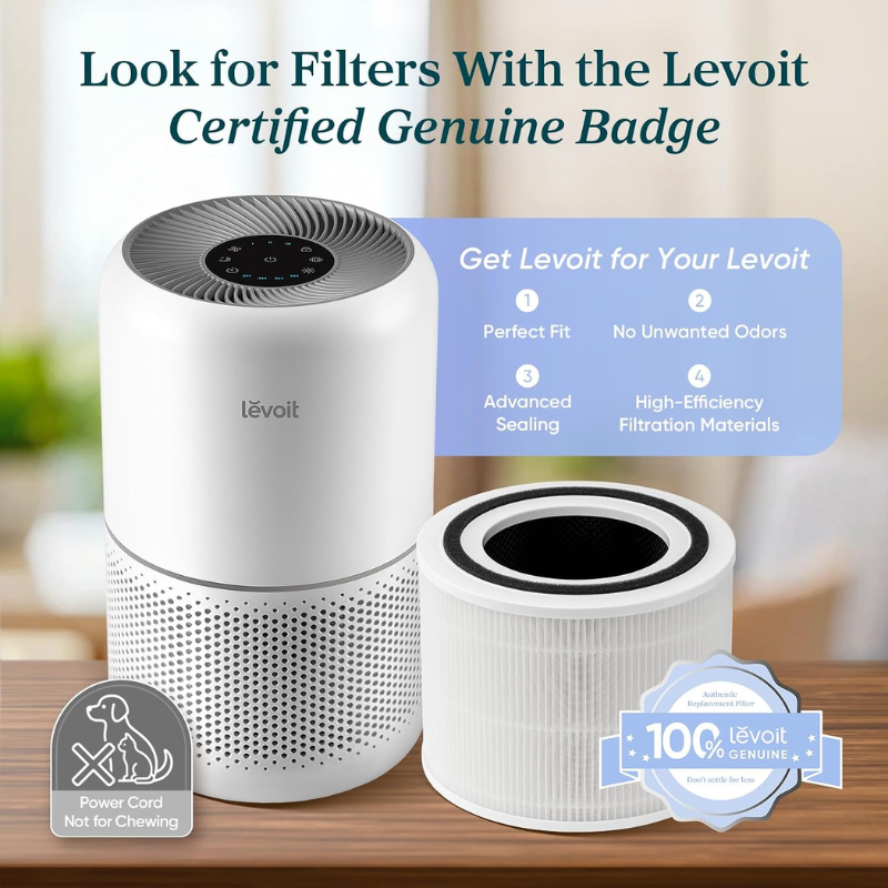 Levoit Core 300-P Air Purifier, 143 CFM, White, 1 Pack