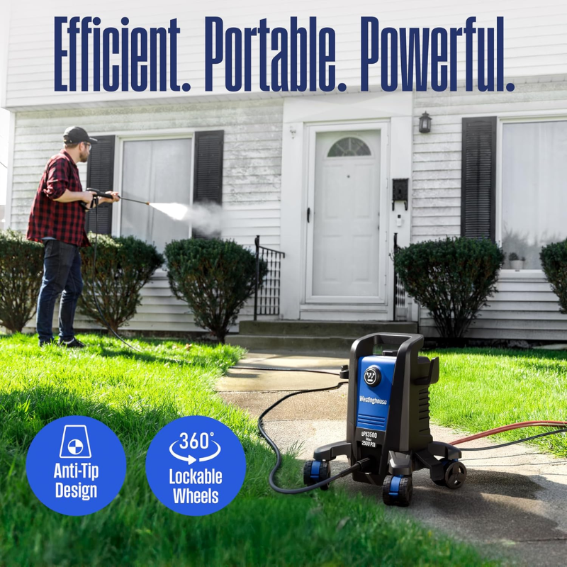 Westinghouse ePX3500 Electric Pressure Washer 2500 PSI 1.76 GPM with 5 Nozzles