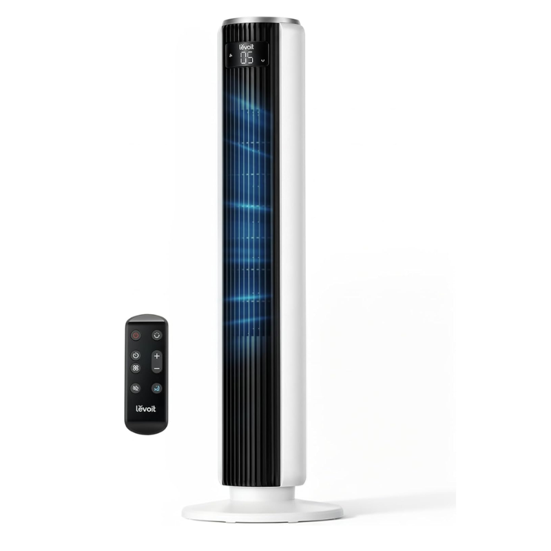 Levoit Classic 36-Inch Tower Fan with Remote, White