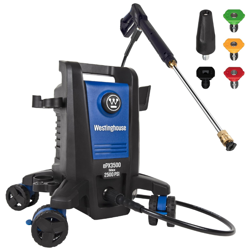 Westinghouse ePX3500 Electric Pressure Washer 2500 PSI 1.76 GPM with 5 Nozzles