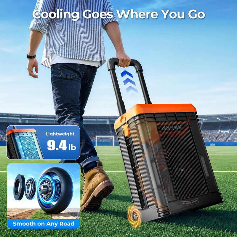 Lanonany Portable Misting Fan 40000mAh with 15L Water Tank