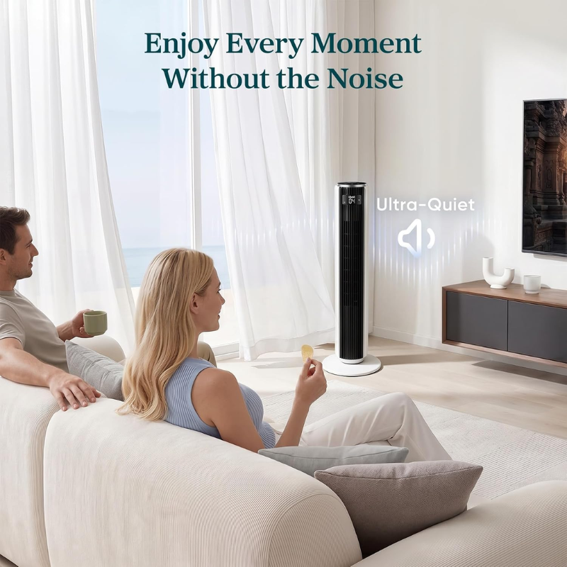 Levoit Classic 36-Inch Tower Fan with Remote, White