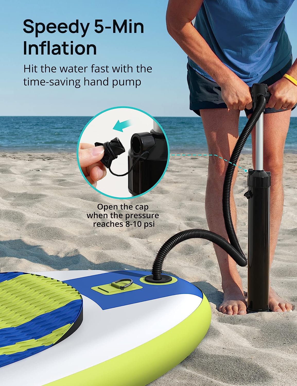 EVAJOY Paddle Boards, 10'10''x32''x6'' Inflatable Stand Up Paddle Board SUP for All Skill Levels