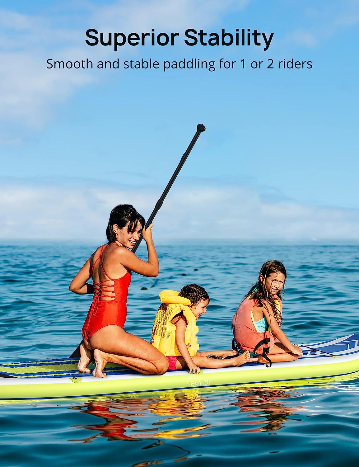 EVAJOY Paddle Boards, 10'10''x32''x6'' Inflatable Stand Up Paddle Board SUP for All Skill Levels