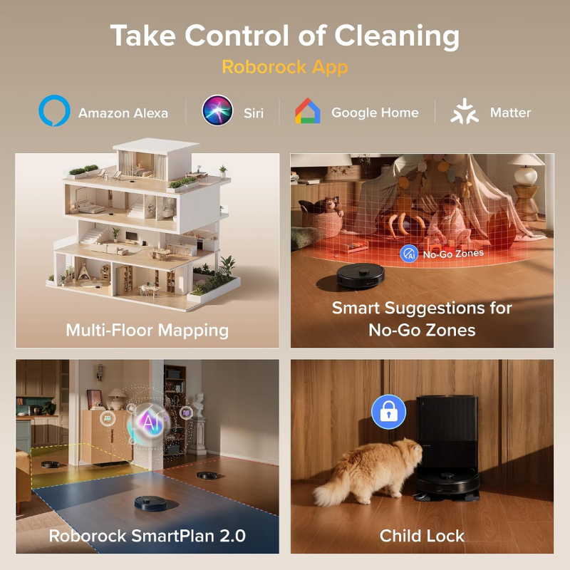 Roborock Qrevo S Pro Robot Vacuum and Mop 18,500Pa