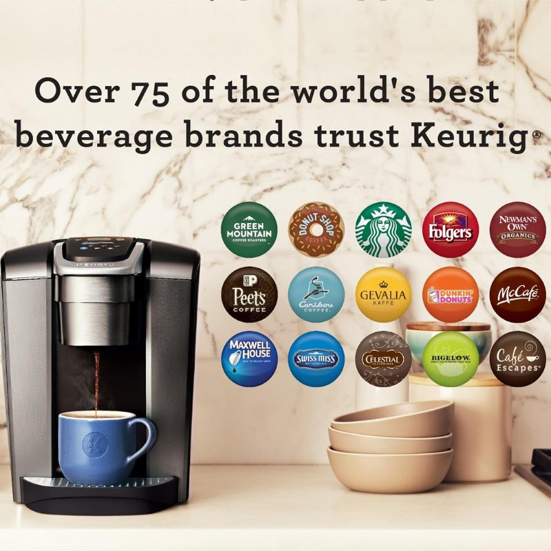 Keurig K-Elite Single Serve K-Cup Coffee Maker, Brushed Slate