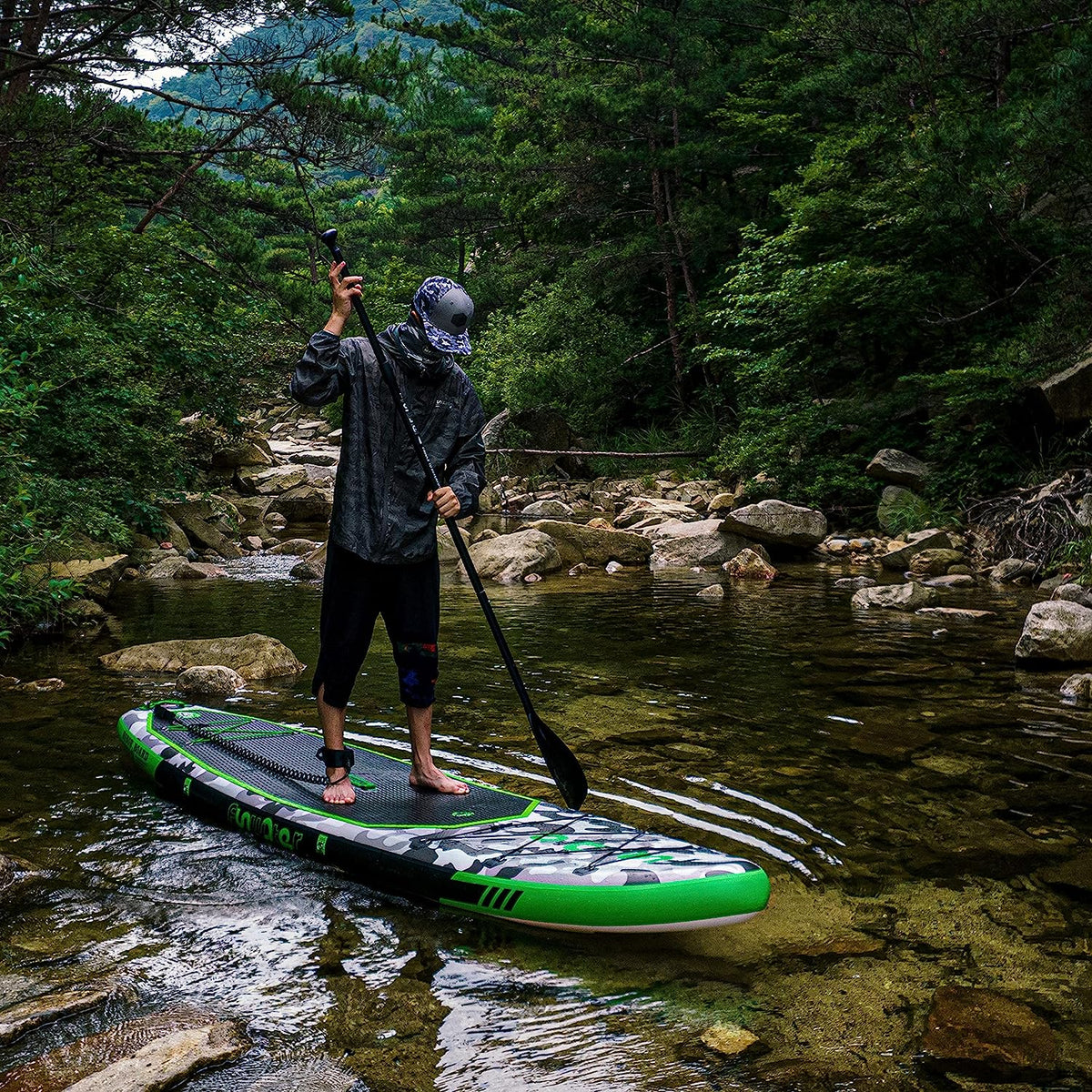 FunWater SUP Inflatable Stand Up Paddle Board Ultra-Light Inflatable Paddleboard with ISUP Accessories,