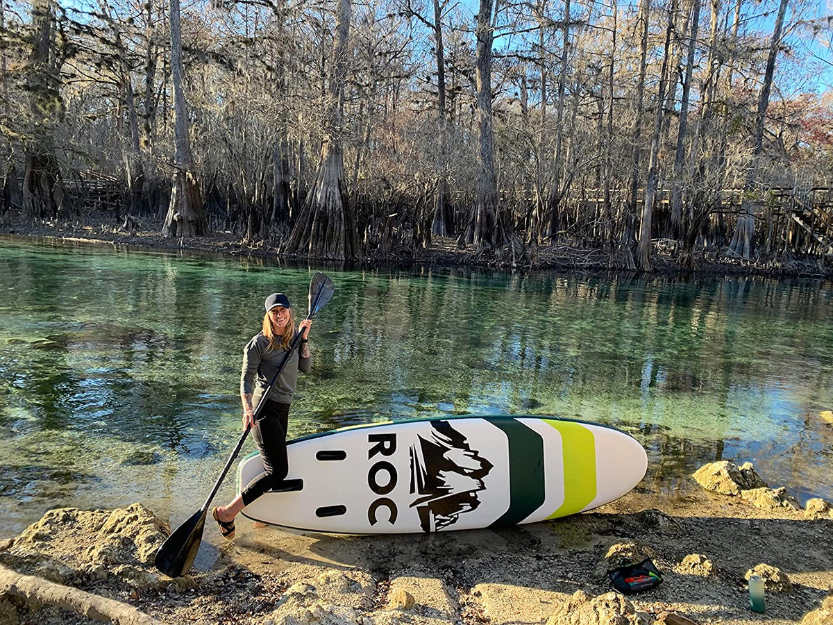 Roc Inflatable Stand Up Paddle Boards with Premium SUP Paddle Board Accessories